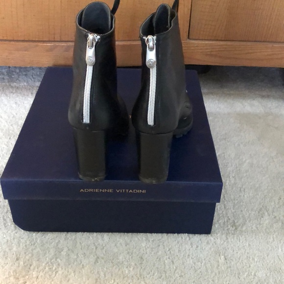 Combat leather boots with lug platform - Picture 3 of 6